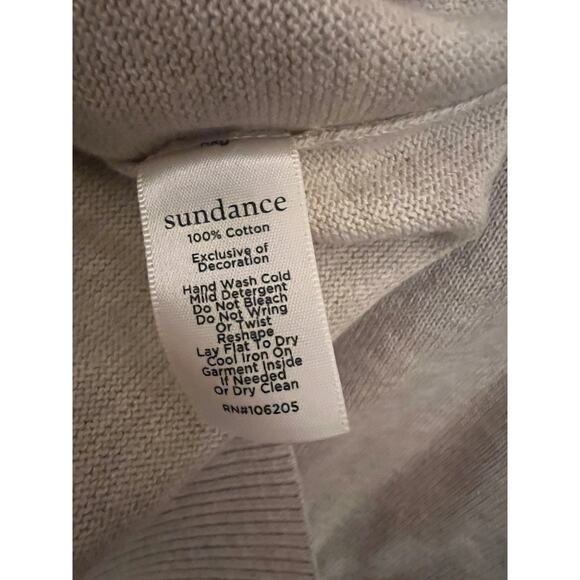 Sundance Meadow Dreams Beige Black Floral Cardigan Sweater Academia Preppy Chic - Picture 4 of 6